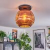 Ripoll lampa sufitowa, kula świetlna miedziany, 1-punktowy