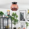 Ripoll lampa sufitowa, kula świetlna miedziany, 1-punktowy