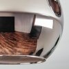 Koyoto lampa sufitowa, kula świetlna chrom, przydymiony, 3-punktowe