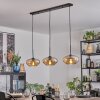 Mertola lampa wisząca, lampa wisząca czarny, 3-punktowe