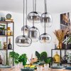 Apedo lampa wisząca, lampa wisząca przezroczysty, przydymiony, 6-punktowe