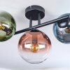 Gastor lampa sufitowa, kula świetlna niebeieski, zielony, przezroczysty, miedziany, 3-punktowe