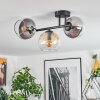 Koyoto lampa sufitowa, kula świetlna bursztynowy, przezroczysty, przydymiony, 3-punktowe