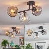 Ripoll lampa sufitowa, kula świetlna bursztynowy, przezroczysty, przydymiony, 3-punktowe