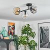 Ripoll lampa sufitowa, kula świetlna bursztynowy, przezroczysty, przydymiony, 3-punktowe