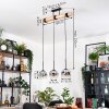 Ripoll lampa wisząca, kula świetlna, lampa wisząca kolory naturalne, czarny, 3-punktowe