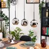 Ripoll lampa wisząca, kula świetlna, lampa wisząca kolory naturalne, czarny, 3-punktowe