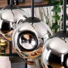 Ripoll lampa wisząca, kula świetlna, lampa wisząca kolory naturalne, czarny, 3-punktowe