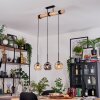 Ripoll lampa wisząca, kula świetlna, lampa wisząca kolory naturalne, czarny, 3-punktowe