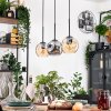 Ripoll lampa wisząca, kula świetlna, lampa wisząca kolory naturalne, czarny, 3-punktowe