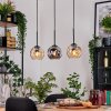 Ripoll lampa wisząca, kula świetlna, lampa wisząca kolory naturalne, czarny, 3-punktowe