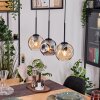 Ripoll lampa wisząca, kula świetlna, lampa wisząca kolory naturalne, czarny, 3-punktowe