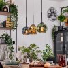 Ripoll lampa wisząca, kula świetlna, lampa wisząca kolory naturalne, czarny, 3-punktowe