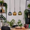 Koyoto lampa wisząca, kula świetlna, lampa wisząca kolory naturalne, czarny, 3-punktowe