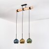 Koyoto lampa wisząca, kula świetlna, lampa wisząca kolory naturalne, czarny, 3-punktowe