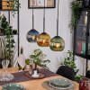 Koyoto lampa wisząca, kula świetlna, lampa wisząca kolory naturalne, czarny, 3-punktowe