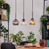 Ripoll lampa wisząca, kula świetlna, lampa wisząca kolory naturalne, czarny, 3-punktowe