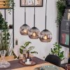 Ripoll lampa wisząca, kula świetlna, lampa wisząca kolory naturalne, czarny, 3-punktowe
