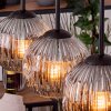 Ripoll lampa wisząca, kula świetlna, lampa wisząca kolory naturalne, czarny, 3-punktowe
