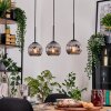 Ripoll lampa wisząca, kula świetlna, lampa wisząca kolory naturalne, czarny, 3-punktowe