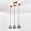Ripoll lampa wisząca, kula świetlna, lampa wisząca kolory naturalne, czarny, 3-punktowe