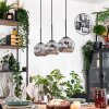 Ripoll lampa wisząca, kula świetlna, lampa wisząca kolory naturalne, czarny, 3-punktowe