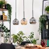 Ripoll lampa wisząca, kula świetlna, lampa wisząca kolory naturalne, czarny, 3-punktowe