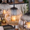 Ripoll lampa wisząca, kula świetlna, lampa wisząca kolory naturalne, czarny, 3-punktowe