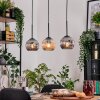 Ripoll lampa wisząca, kula świetlna, lampa wisząca kolory naturalne, czarny, 3-punktowe