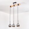Ripoll lampa wisząca, kula świetlna, lampa wisząca kolory naturalne, czarny, 3-punktowe