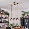 Koyoto lampa wisząca, kula świetlna, lampa wisząca kolory naturalne, czarny, 3-punktowe