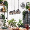 Koyoto lampa wisząca, kula świetlna, lampa wisząca kolory naturalne, czarny, 3-punktowe