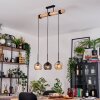 Koyoto lampa wisząca, kula świetlna, lampa wisząca kolory naturalne, czarny, 3-punktowe