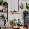 Koyoto lampa wisząca, kula świetlna, lampa wisząca kolory naturalne, czarny, 3-punktowe