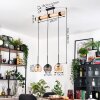 Koyoto lampa wisząca, kula świetlna, lampa wisząca kolory naturalne, czarny, 3-punktowe