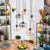 Apedo lampa wisząca, kula świetlna, lampa wisząca bursztynowy, przezroczysty, przydymiony, 6-punktowe