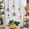 Apedo lampa wisząca, kula świetlna, lampa wisząca bursztynowy, przezroczysty, przydymiony, 6-punktowe