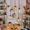Apedo lampa wisząca, kula świetlna, lampa wisząca bursztynowy, przezroczysty, przydymiony, 6-punktowe