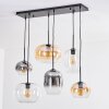 Apedo lampa wisząca, kula świetlna, lampa wisząca bursztynowy, przezroczysty, przydymiony, 6-punktowe