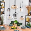 Apedo lampa wisząca, kula świetlna, lampa wisząca bursztynowy, przezroczysty, przydymiony, 6-punktowe