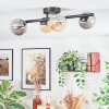 Chehalis lampa sufitowa, kula świetlna bursztynowy, przydymiony, 4-punktowe