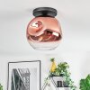 Ripoll lampa sufitowa, kula świetlna przezroczysty, miedziany, 1-punktowy