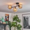Ripoll lampa sufitowa, kula świetlna bursztynowy, 3-punktowe