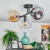 Ripoll lampa sufitowa, kula świetlna bursztynowy, przezroczysty, przydymiony, 3-punktowe