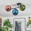Gastor lampa sufitowa, kula świetlna niebeieski, zielony, miedziany, 3-punktowe