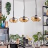Mertola lampa wisząca, lampa wisząca bursztynowy, 3-punktowe