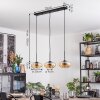 Mertola lampa wisząca, lampa wisząca bursztynowy, 3-punktowe