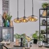 Mertola lampa wisząca, lampa wisząca bursztynowy, 3-punktowe