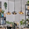 Mertola lampa wisząca, lampa wisząca bursztynowy, przydymiony, 3-punktowe