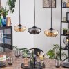 Mertola lampa wisząca, lampa wisząca bursztynowy, przydymiony, 3-punktowe
